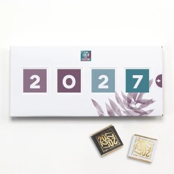 Boîte personnalisée avec chocolats - Quatro Aquarelle