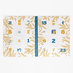 Calendrier de l'avent personnalisé carrés de chocolat - Book Ramures