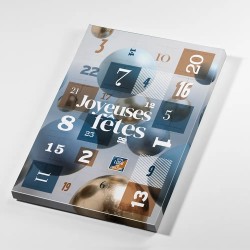 Calendrier de l'avent personnalisé Caramels artisanaux - Maxi Gourmand Equilibre
