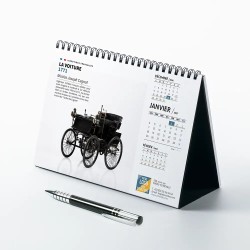 Calendrier chevalet A5 (21x15 cm) personnalisé - Inventions Françaises
