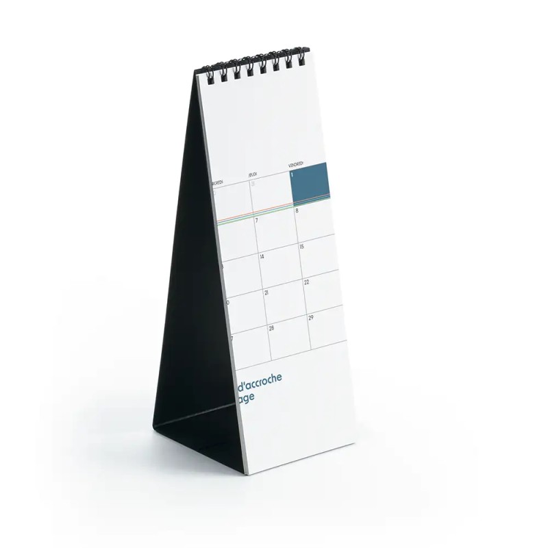 Calendrier chevalet A5 (21x15 cm) personnalisé - Inventions Françaises