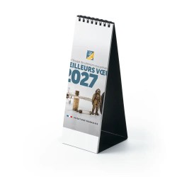 Calendrier chevalet A5 (21x15 cm) personnalisé - Inventions Françaises