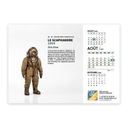 Calendrier chevalet A5 (21x15 cm) personnalisé - Inventions Françaises