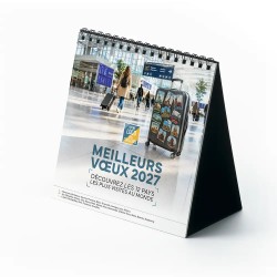 Calendrier chevalet carré (15x15 cm) personnalisé - Visiteur