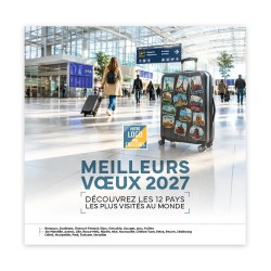 Calendrier chevalet carré (15x15 cm) personnalisé - Visiteur