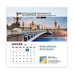 Calendrier chevalet carré (15x15 cm) personnalisé - Visiteur