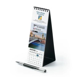 Calendrier chevalet vertical (21x7,5 cm) personnalisé - Visiteur