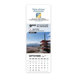 Calendrier chevalet vertical (21x7,5 cm) personnalisé - Visiteur