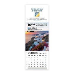 Calendrier chevalet vertical (21x7,5 cm) personnalisé - Visiteur
