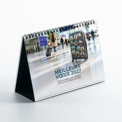 Calendrier chevalet A5 (21x15 cm) personnalisé - Visiteur