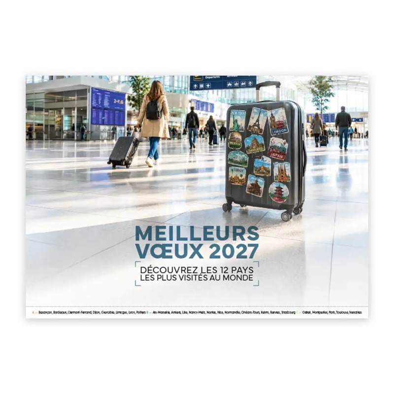 Calendrier chevalet A5 (21x15 cm) personnalisé - Visiteur