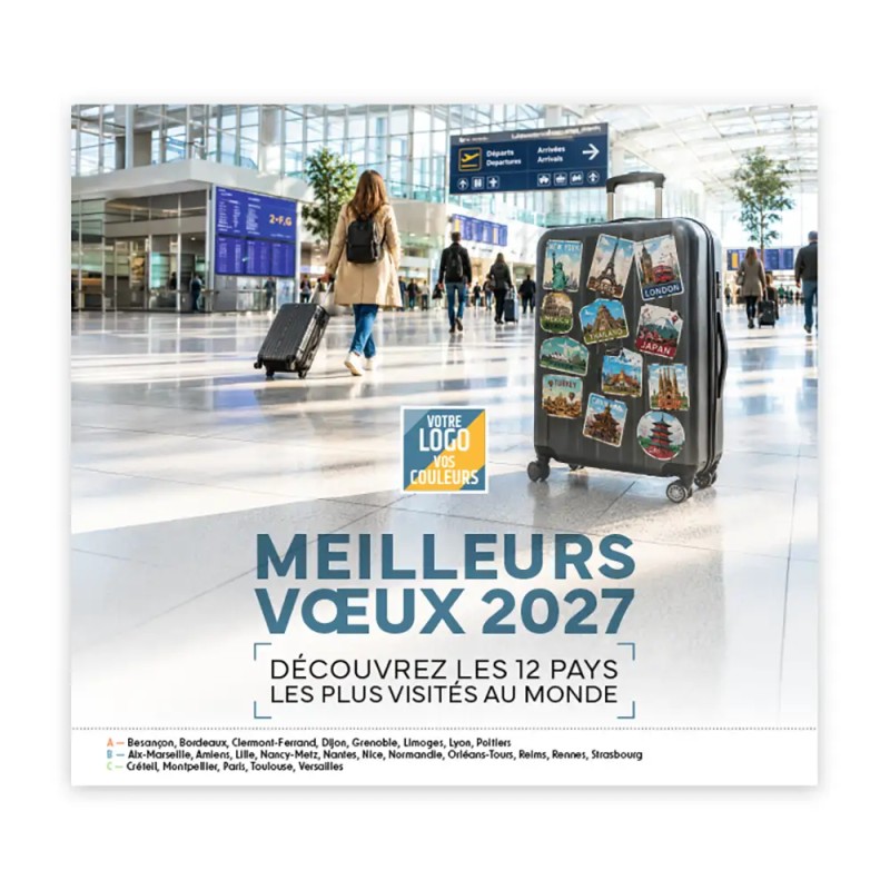 Calendrier chevalet intégral (15x18 cm) personnalisé - Visiteur
