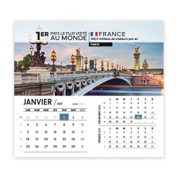 Calendrier chevalet intégral (15x18 cm) personnalisé - Visiteur