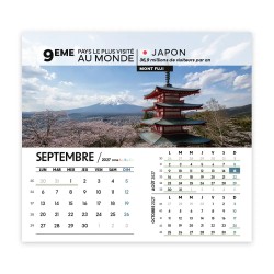 Calendrier chevalet intégral (15x18 cm) personnalisé - Visiteur