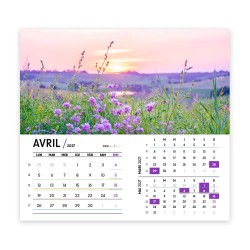 Calendrier chevalet personnalisé - économique