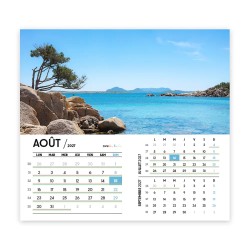 Calendrier chevalet personnalisé - économique
