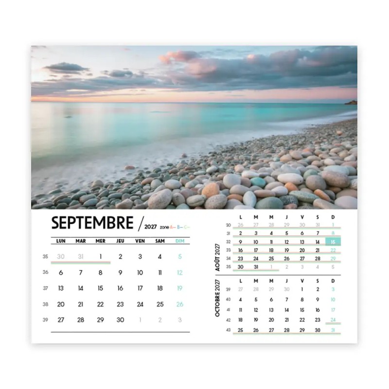 Calendrier chevalet personnalisé - économique