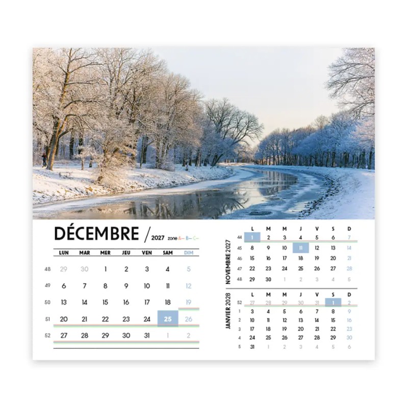 Calendrier chevalet personnalisé - économique