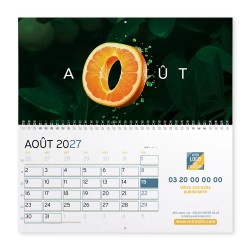 Calendrier mural (33x32 cm) personnalisé - Typomix