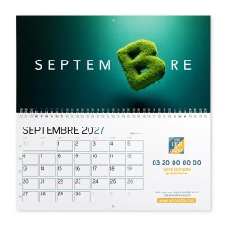 Calendrier mural (33x32 cm) personnalisé - Typomix