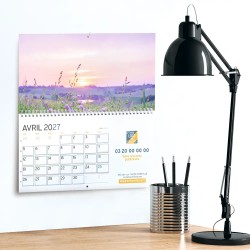 Calendrier mural (33x32 cm) personnalisé - Nature