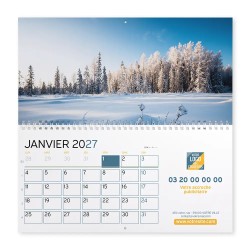 Calendrier mural (33x32 cm) personnalisé - Nature