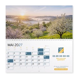 Calendrier mural (33x32 cm) personnalisé - Nature