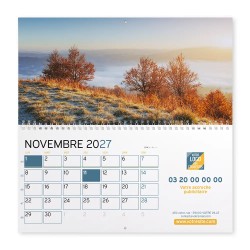 Calendrier mural (33x32 cm) personnalisé - Nature