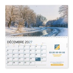 Calendrier mural (33x32 cm) personnalisé - Nature