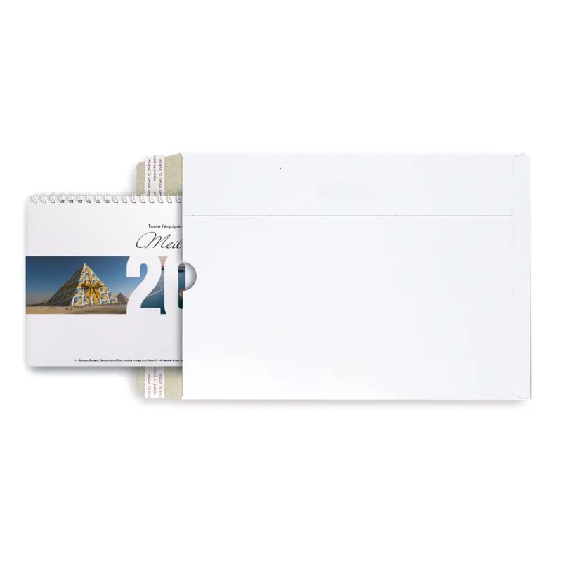 Calendrier mural (33x32 cm) personnalisé - Logo intégré Emballage