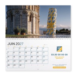 Calendrier mural (33x32 cm) personnalisé - Logo intégré Emballage