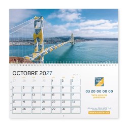 Calendrier mural (33x32 cm) personnalisé - Logo intégré Emballage
