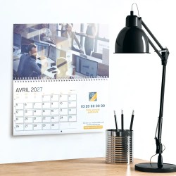Calendrier mural (33x32 cm) personnalisé - Vos photos