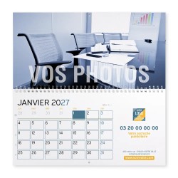 Calendrier mural (33x32 cm) personnalisé - Vos photos