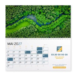 Calendrier mural (33x32 cm) personnalisé - Vue du ciel