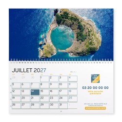 Calendrier mural (33x32 cm) personnalisé - Vue du ciel