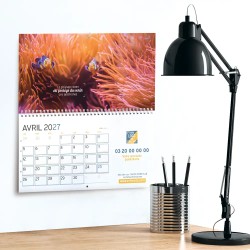 Calendrier mural (33x32 cm) personnalisé - Océan