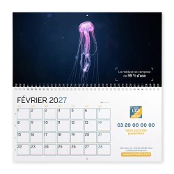 Calendrier mural (33x32 cm) personnalisé - Océan