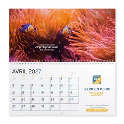 Calendrier mural (33x32 cm) personnalisé - Océan