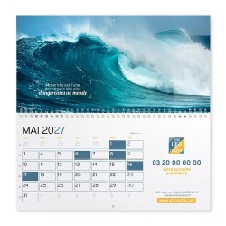 Calendrier mural (33x32 cm) personnalisé - Océan