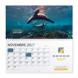 Calendrier mural (33x32 cm) personnalisé - Océan