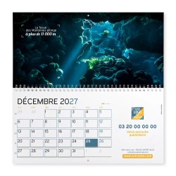 Calendrier mural (33x32 cm) personnalisé - Océan
