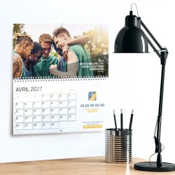 Calendrier mural (33x32 cm) personnalisé - Citations sport
