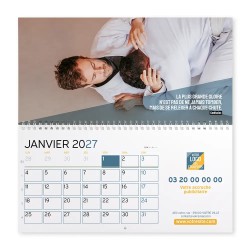 Calendrier mural (33x32 cm) personnalisé - Citations sport