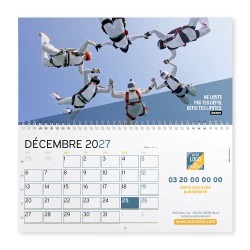 Calendrier mural (33x32 cm) personnalisé - Citations sport