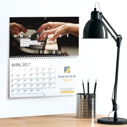 Calendrier mural (33x32 cm) personnalisé - Arts