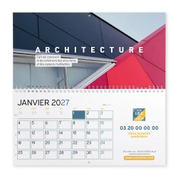 Calendrier mural (33x32 cm) personnalisé - Arts