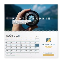 Calendrier mural (33x32 cm) personnalisé - Arts