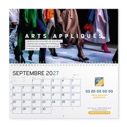 Calendrier mural (33x32 cm) personnalisé - Arts