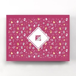 Coffret personnalisé calendrier et chocolats artisanaux - Trilogie Réveillon